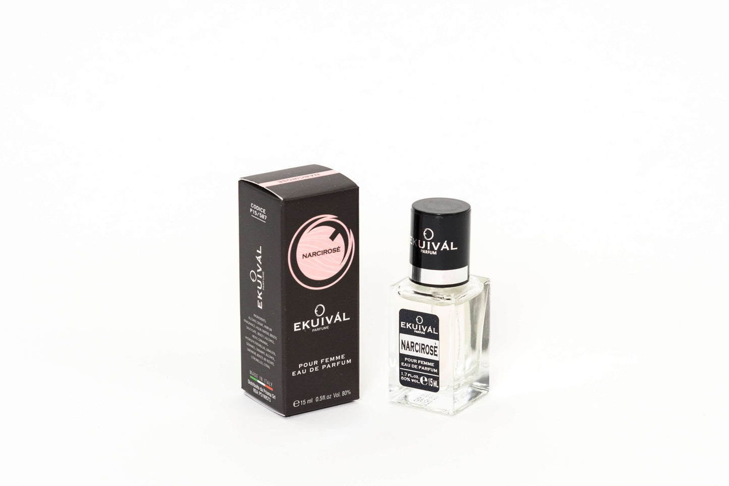 Profumo femminile Narcirose 15ml eau de parfum - note muschiate cuore floreale base legnosa