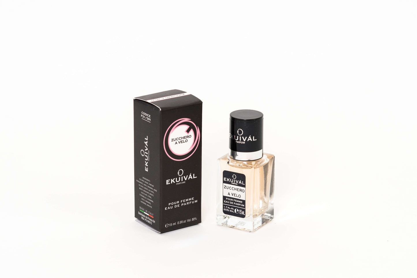 Profumo femminile Zucchero a Velo 15ml eau de parfum - note di zucchero filato lampone fragola vaniglia muschio