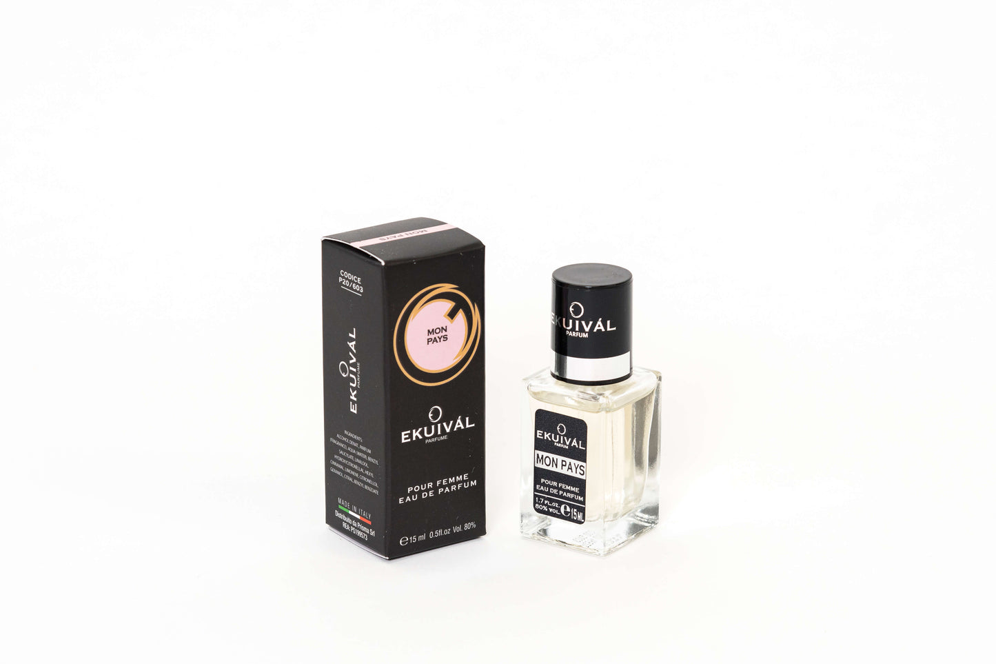 Profumo femminile Mon Pays 15ml eau de parfum - note di fragola lampone gelsomino peonia patchouli muschio bianco
