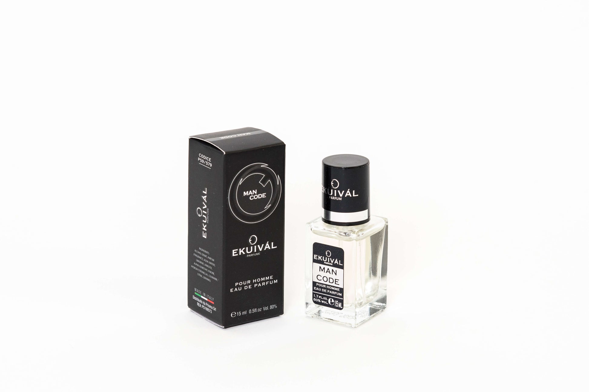 Profumo maschile Man Code 15ml eau de parfum - note di bergamotto limone anice stellato fiori d'olivo guaiaco fava tonka