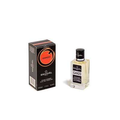 Profumo maschile Ganzo 15ml eau de parfum - note di agrumi e spezie cuore di cuoio e lavanda base di ambra e muschio