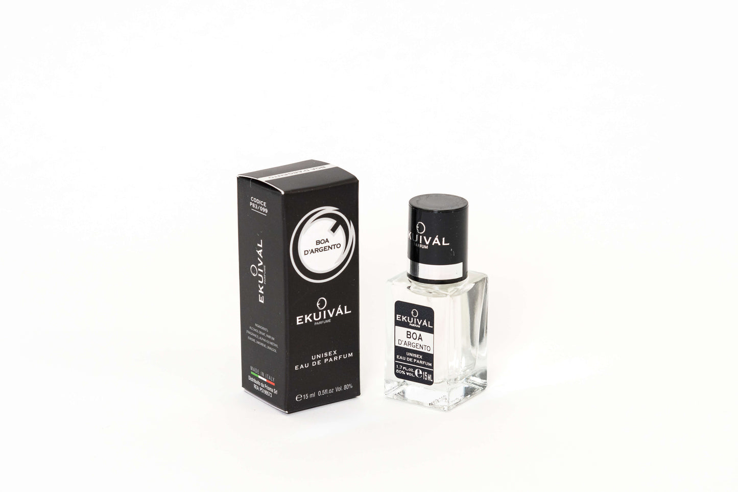 Profumo unisex Boa d'Argento 15ml eau de parfum - note di iris e incenso cuore di muschio base di ambra e miele