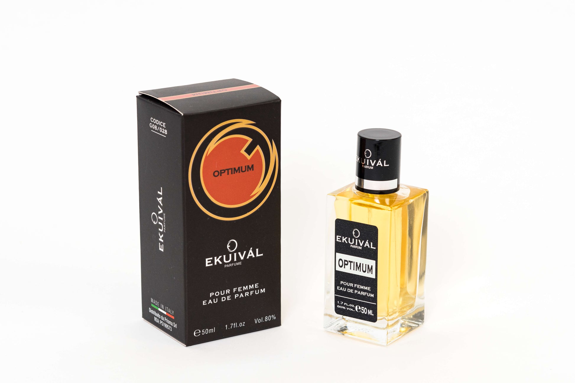 Profumo femminile Optimum 50ml eau de parfum - note di bergamotto e pepe rosa cuore di gelsomino e mirra base di vaniglia e patchouli