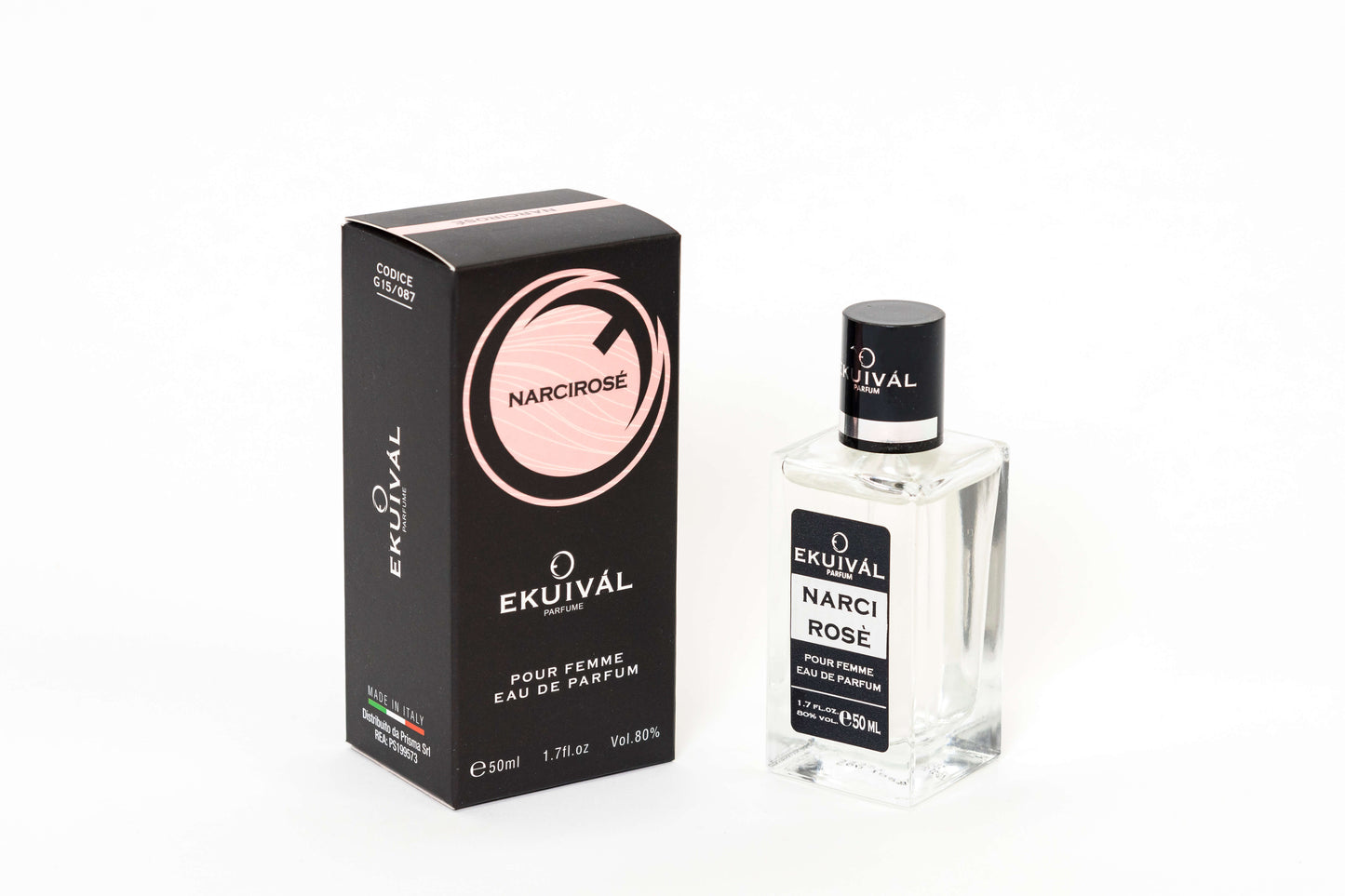 Profumo femminile Narcirose 50ml eau de parfum - note di rosa e pesca cuore di muschio e ambra base di vaniglia e legno
