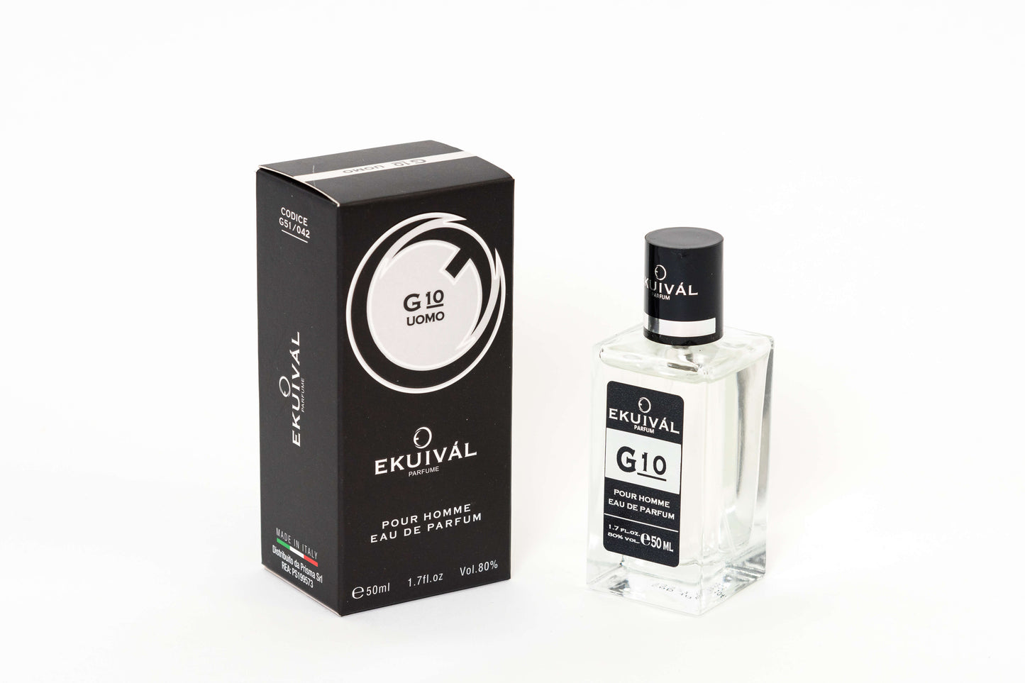 Profumo maschile G10 Uomo 50ml eau de parfum - note di bergamotto e limone cuore marino con geranio e rosmarino scia aromatica e fresca