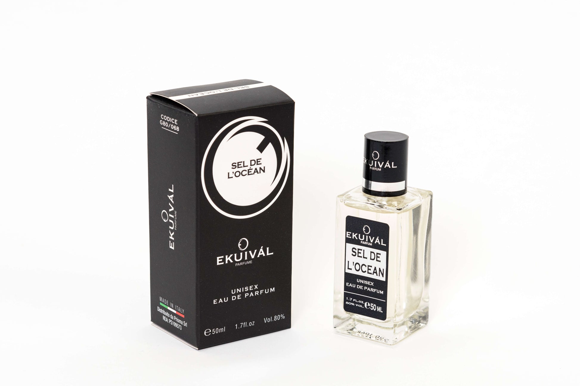 Profumo unisex Sel de L'Ocean 50ml eau de parfum - note di sale marino e alghe cuore di mirto base di muschio bianco e ambra