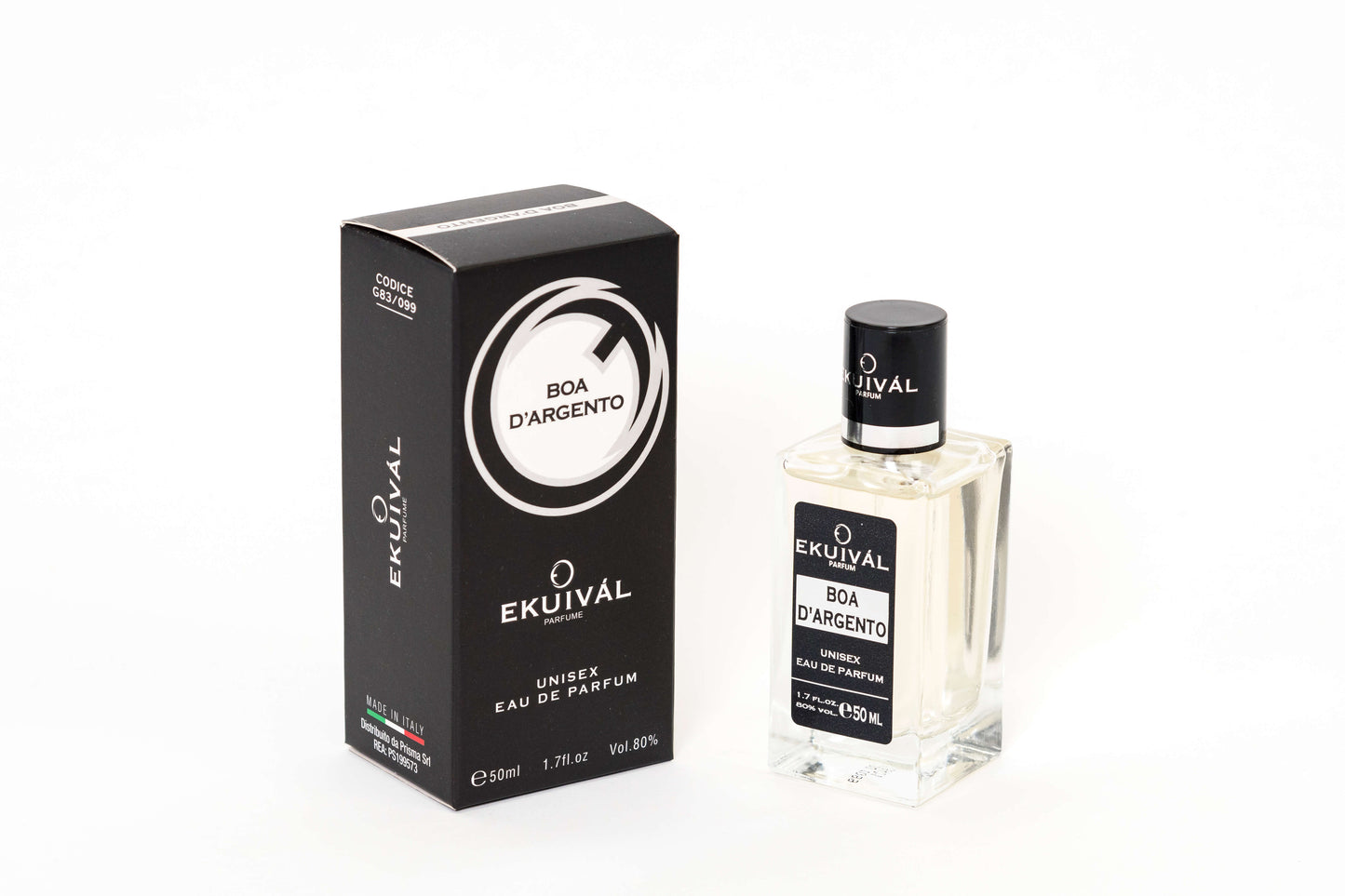 Profumo unisex Boa d'Argento 50ml eau de parfum - note di iris e incenso cuore di muschio base di ambra e miele