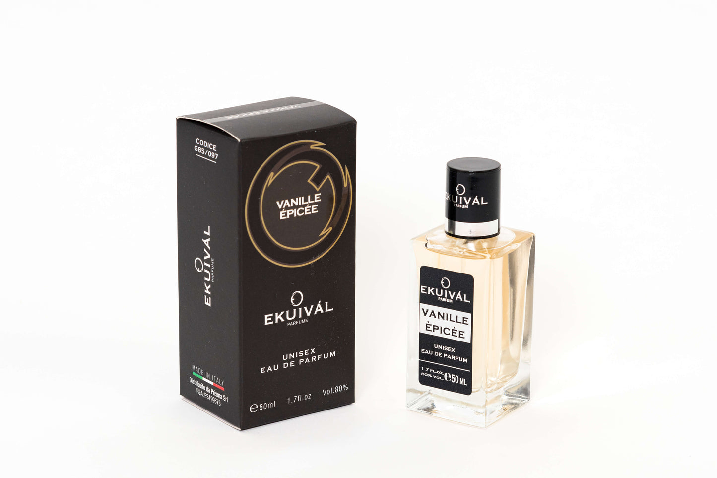 Profumo unisex Vanille Épicée 50ml eau de parfum - note di vaniglia e spezie orientali cuore di tabacco base di sandalo e cacao