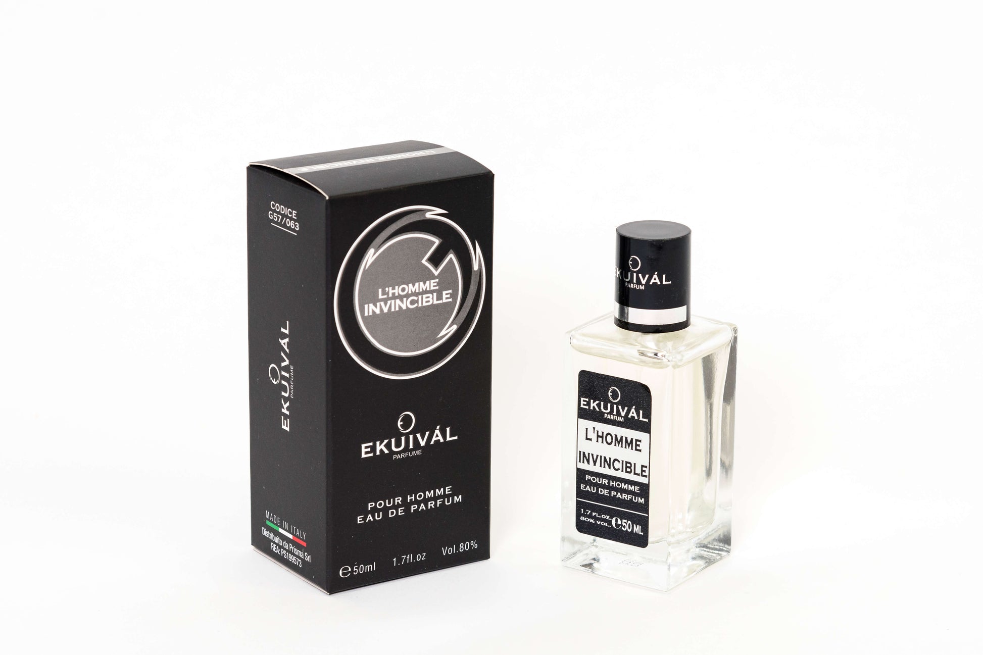 Profumo L'Homme Invincible 50ml eau de parfum - note di pompelmo e menta cuore di cannella e spezie orientali base di cuoio e ambra