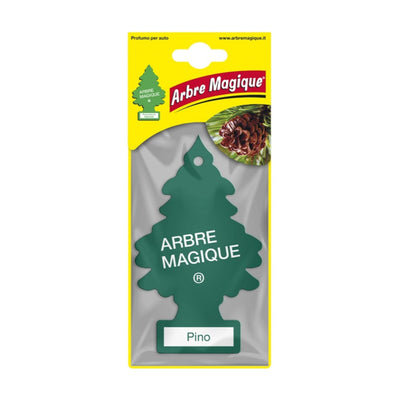 Deodorante auto Arbre Magique Pino a forma di alberello, fragranza rinvigorente di pino, miele e legno di cedro