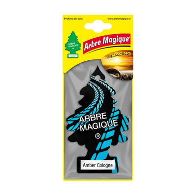 Deodorante auto Arbre Magique Amber Cologne a forma di alberello, fragranza di lavanda, agrumi e legni pregiati
