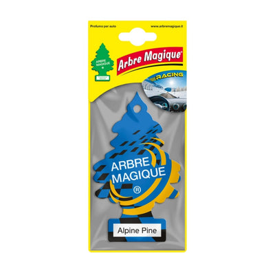 Deodorante auto Arbre Magique Alpine Pine a forma di alberello, fragranza di aghi di pino ed eucalipto alpino