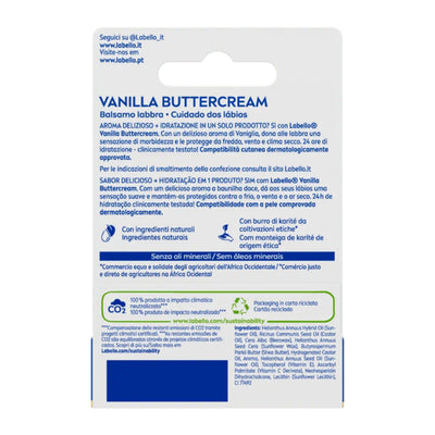 Labello Vanilla Buttercream balsamo labbra 4,8g dettaglio confezione