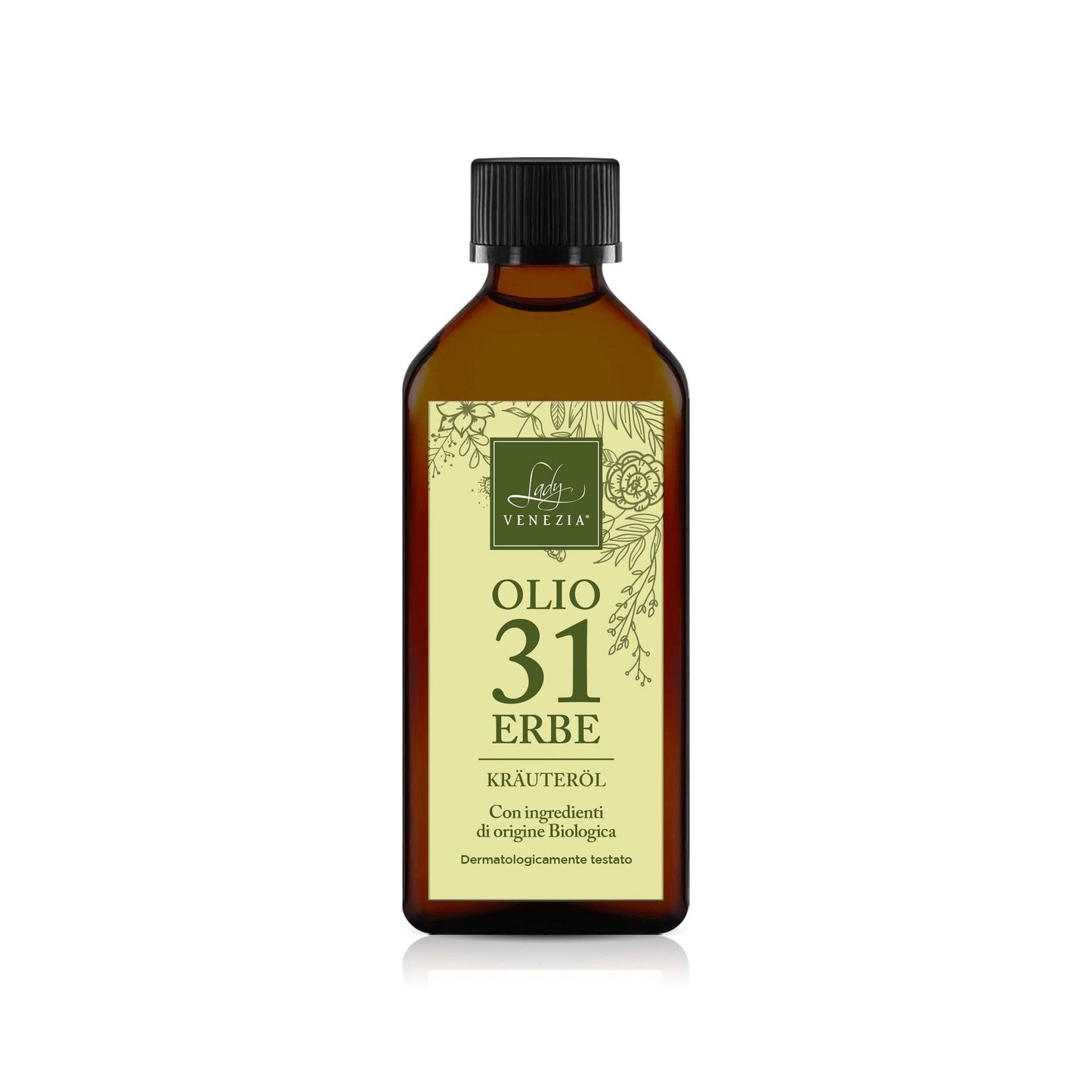 Olio 31 Erbe Krauterol dettaglio etichetta