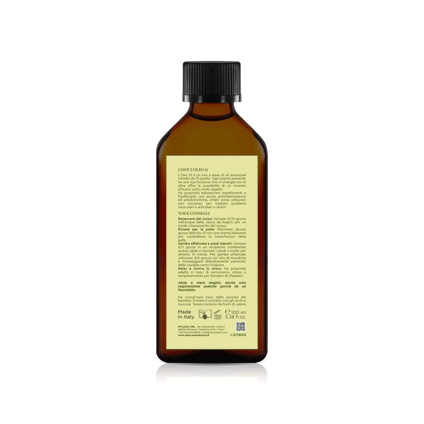 Olio 31 Erbe Krauterol ingredienti piante officinali