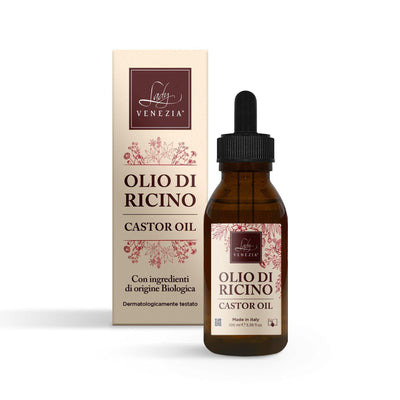 Olio essenziale di ricino biologico con contagocce 100 ml