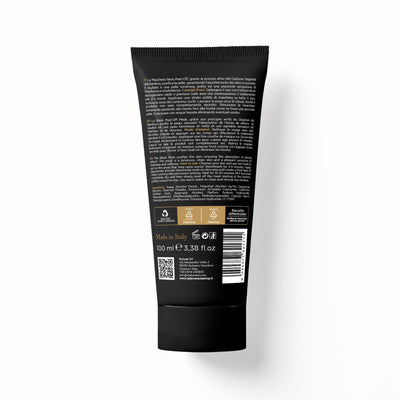 Black Mask Lady Venezia 100 ml applicazione peel off, carbone bamboo su viso dettaglio