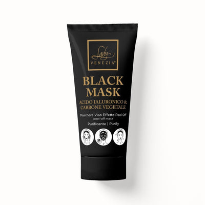 Black Mask peel off 100 ml al carbone vegetale bamboo Lady Venezia, maschera purificante per viso