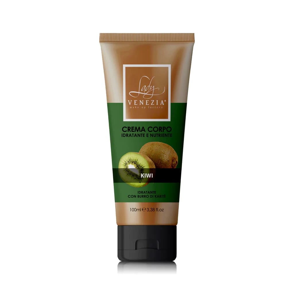 Crema corpo idratante al kiwi con burro di karite elasticita tonicita 100ml