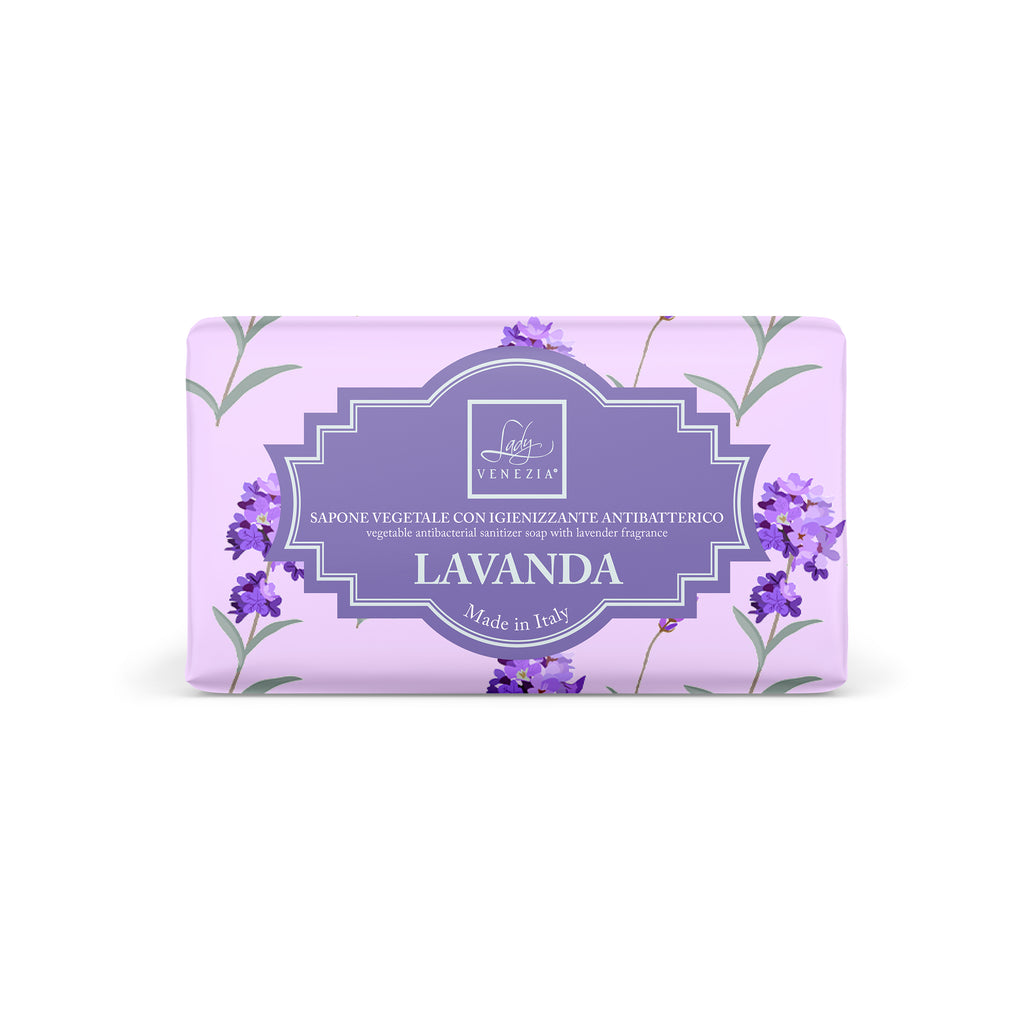 Saponetta Lady Venezia Lavanda 100% vegetale vegana 100g con clorexidina antisettica