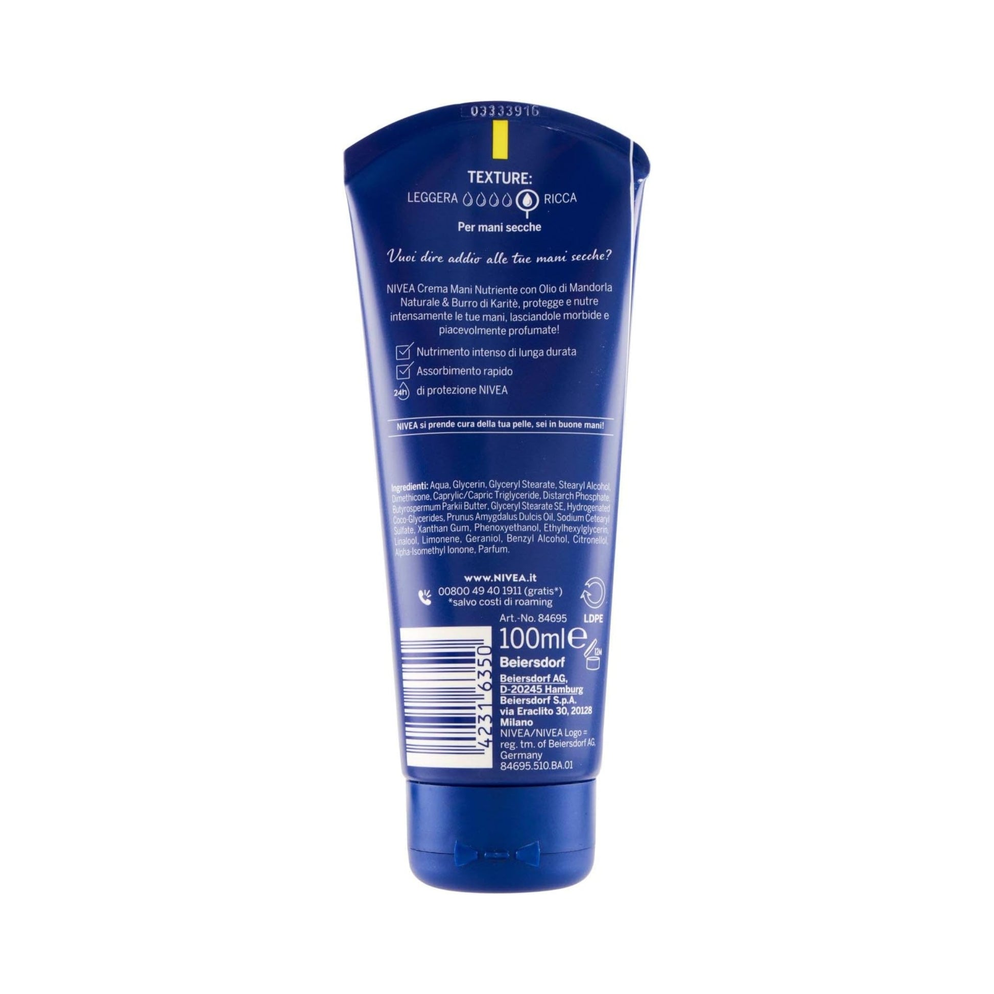 NIVEA Crema Mani Nutriente 100ml dettaglio texture