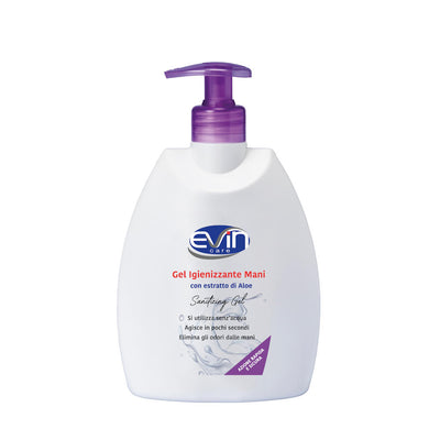 Gel igienizzante Evin Care antibatterico 500ml con dosatore alcool 70%