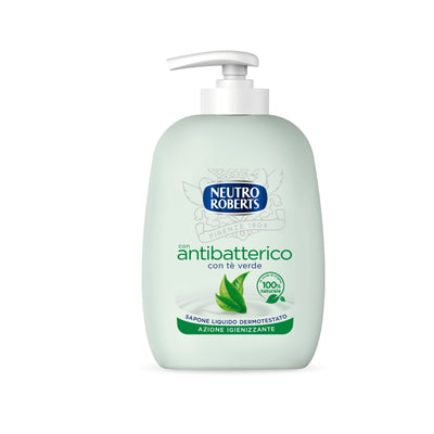 Sapone liquido Neutro Roberts Active Hygiene 200ml con estratto tè verde Camellia Sinensis