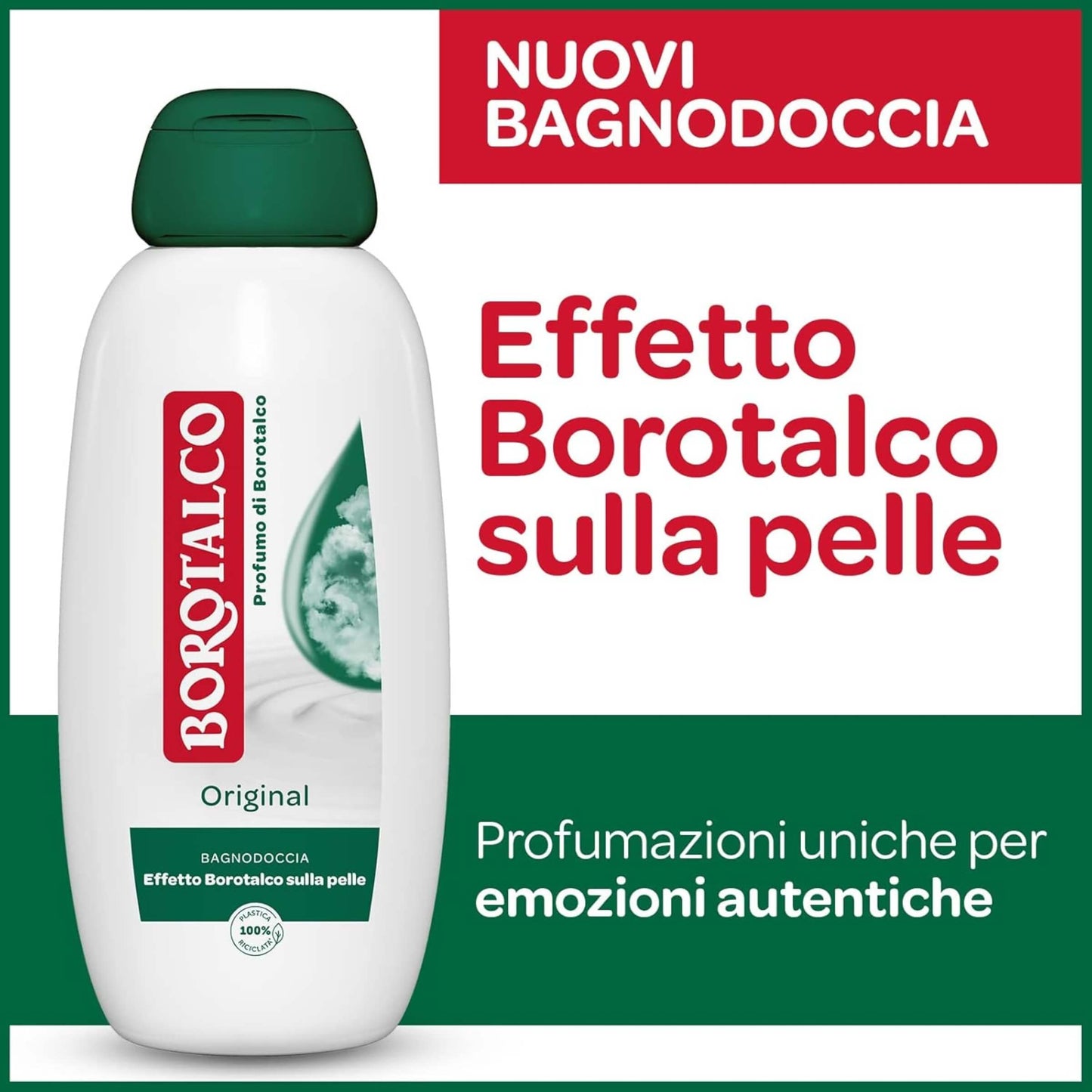 BIPACK BAGNO DOCCIA BOROTALCO ORIGINAL 2x600ml