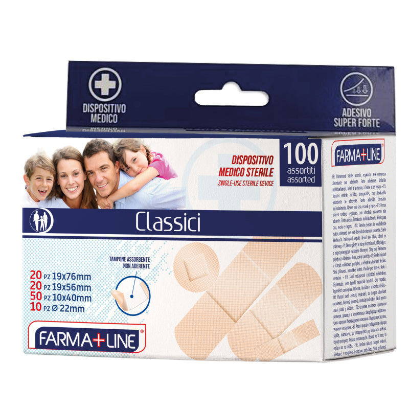 Farmaline Cerotti Classici Assortiti 100 Pezzi