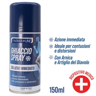 Farmaline Ghiaccio Spray Sollievo Immediato Arnica Artiglio del Diavolo 150ml