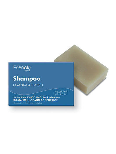 FRIENDLY SOAP SHAMPOO SOLIDO IDRATANTE LAVANDA E TEA TREE
