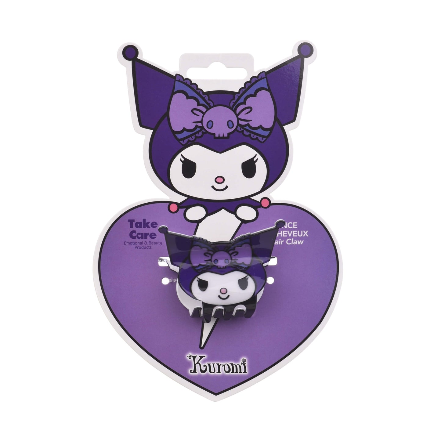Pinza capelli Kuromi Sanrio modello A dettaglio design