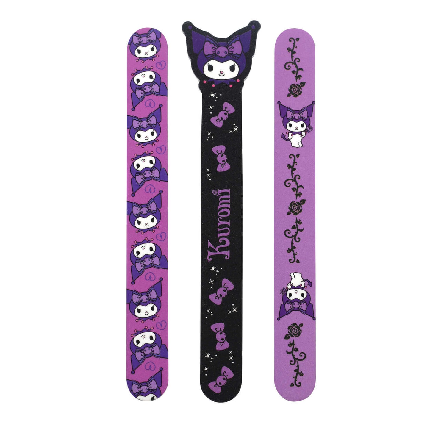 Kuromi Sanrio Set 3 Lime per Unghie 18 cm