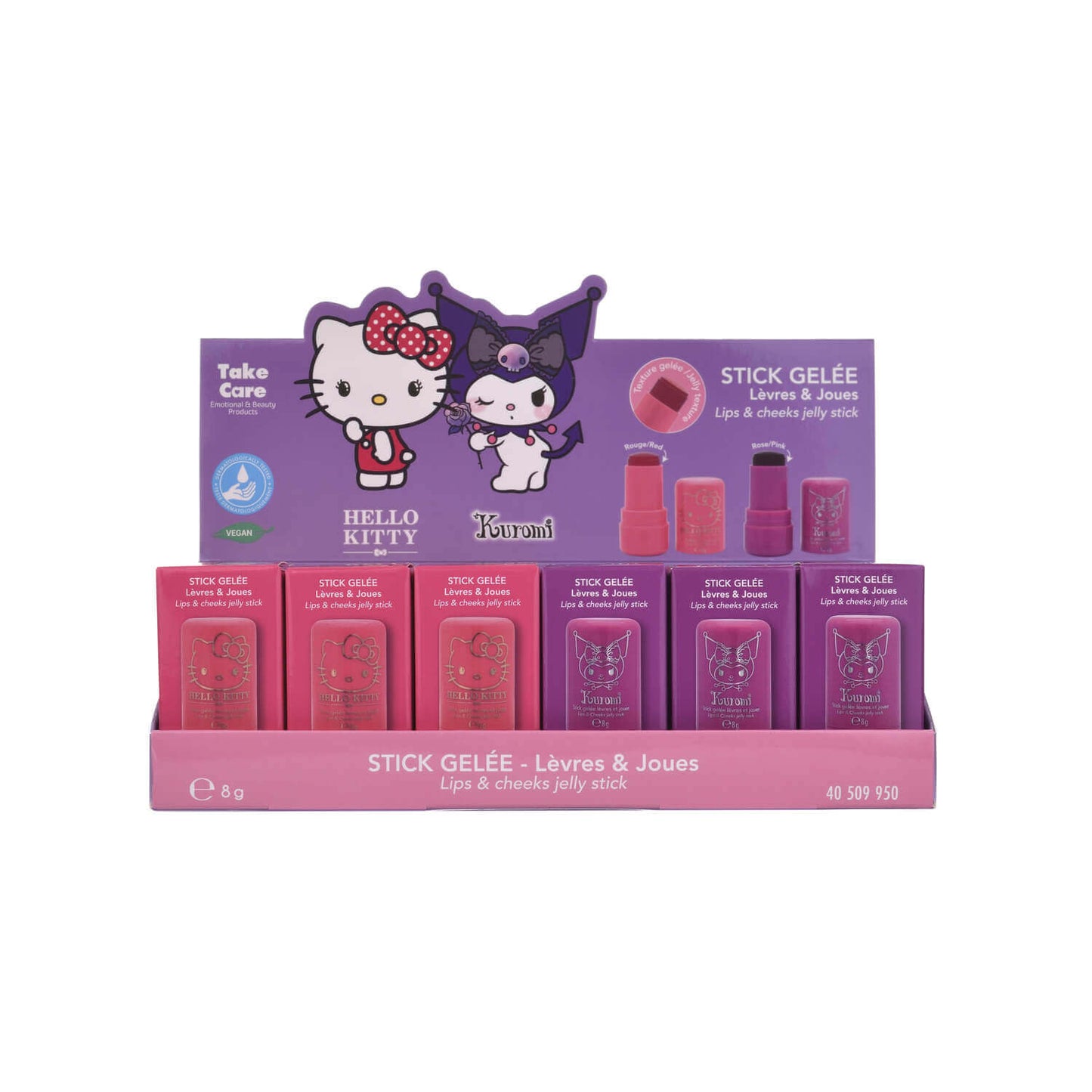 1 Stick Gelee Labbra e Guance 8g Hello Kitty e Kuromi Sanrio