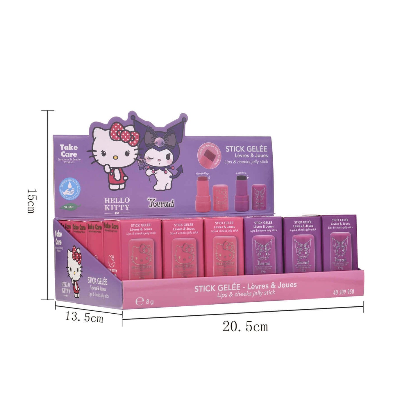 1 Stick Gelee Labbra e Guance 8g Hello Kitty e Kuromi Sanrio