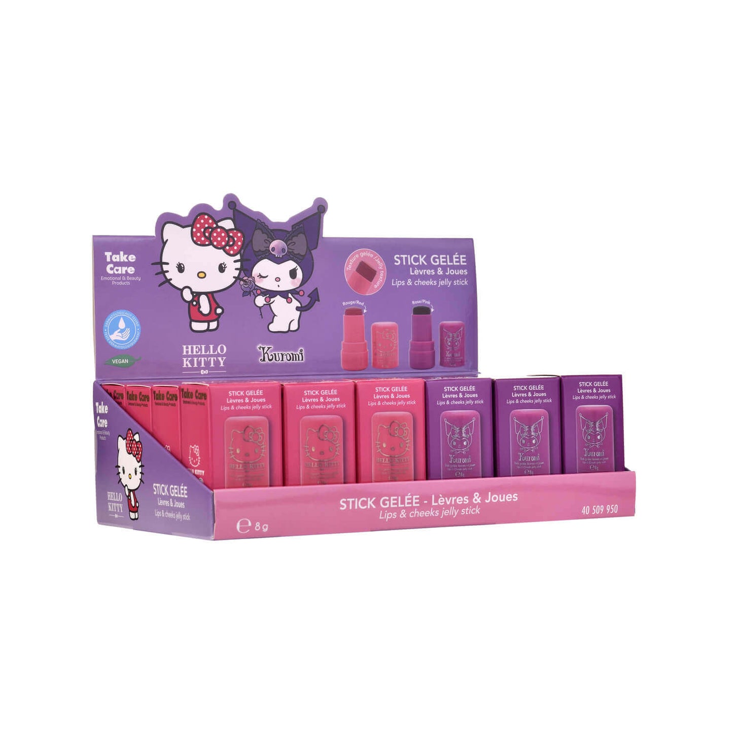 1 Stick Gelee Labbra e Guance 8g Hello Kitty e Kuromi Sanrio