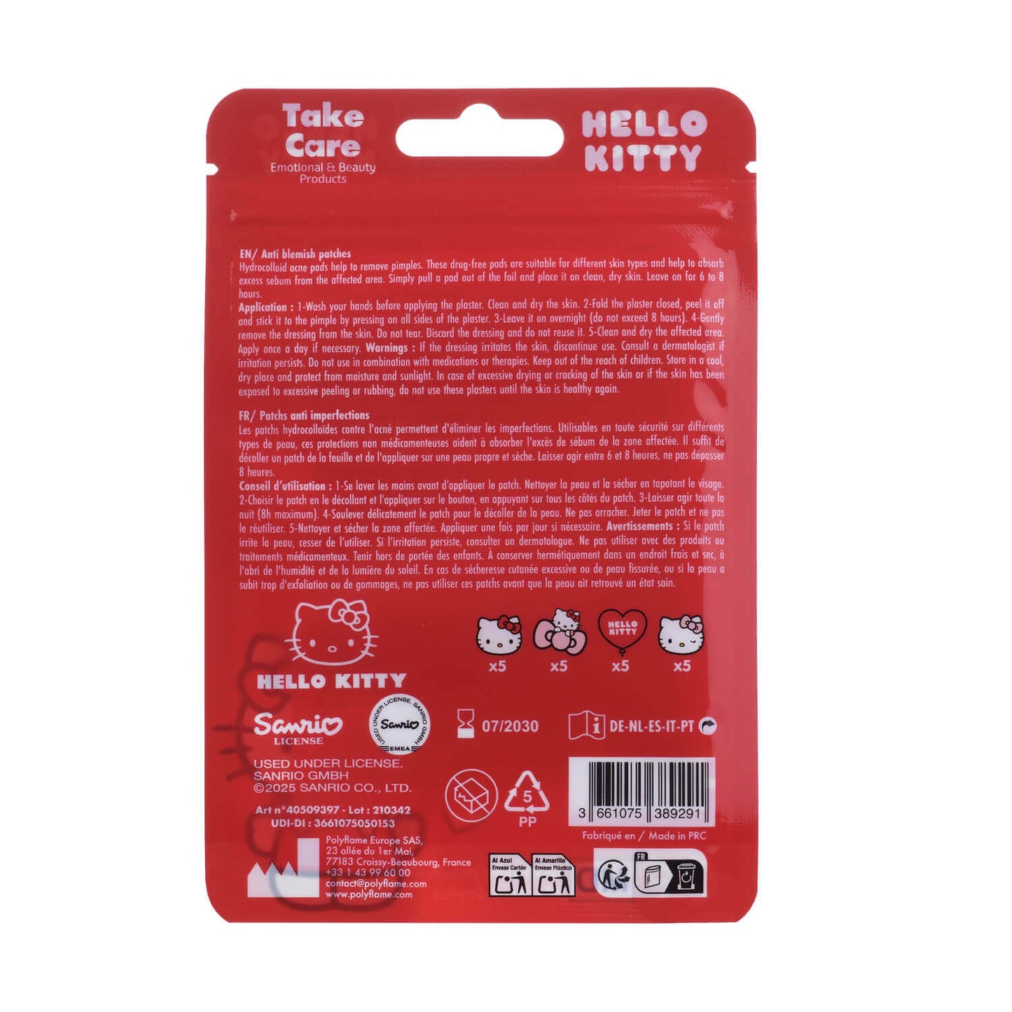 20 Patch Anti Imperfezioni Hello Kitty Sanrio Cerotti Idrocolloidi per Brufoli e Acne