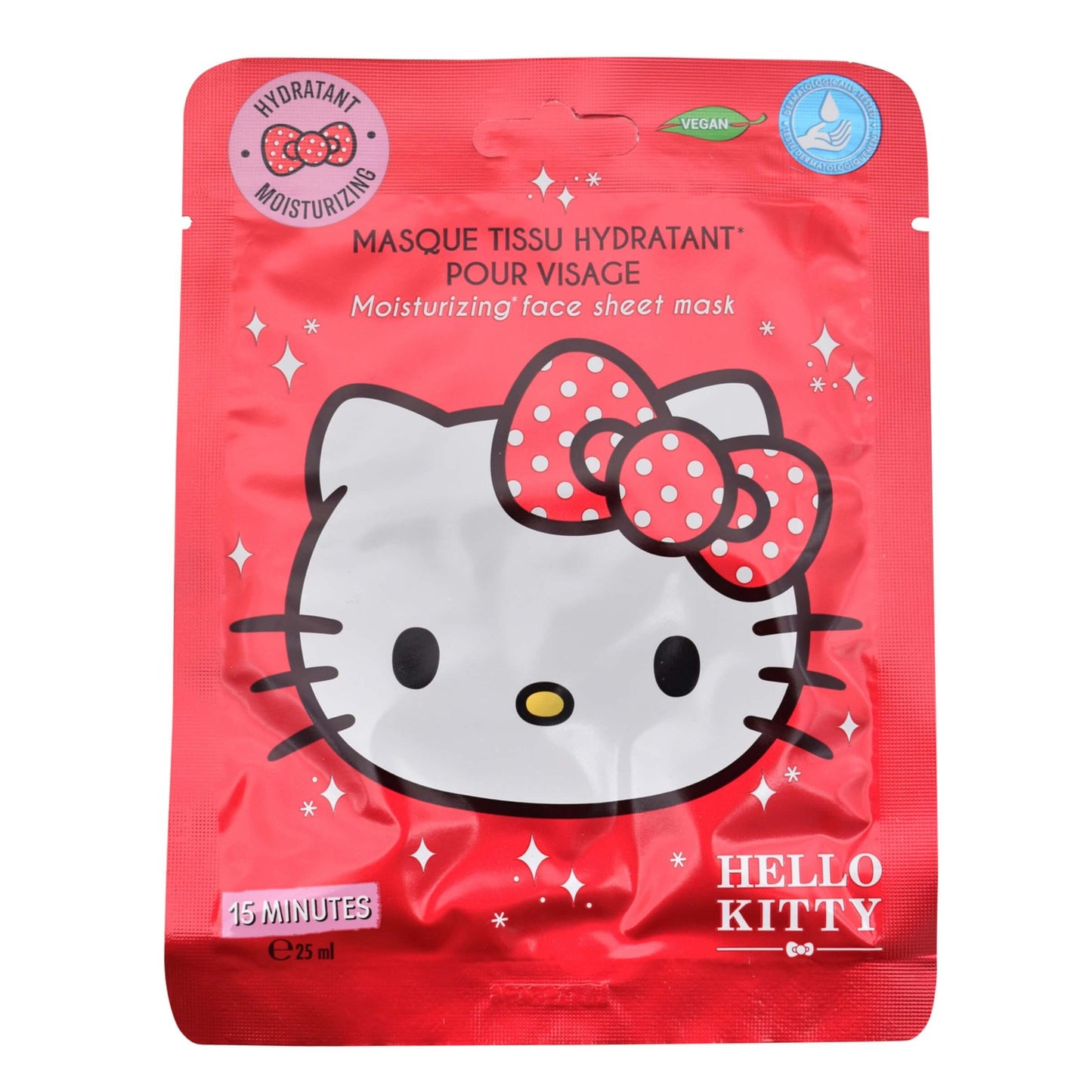 Take Care Hello Kitty Maschera Viso Idratante in Tessuto Vegan 25 ml