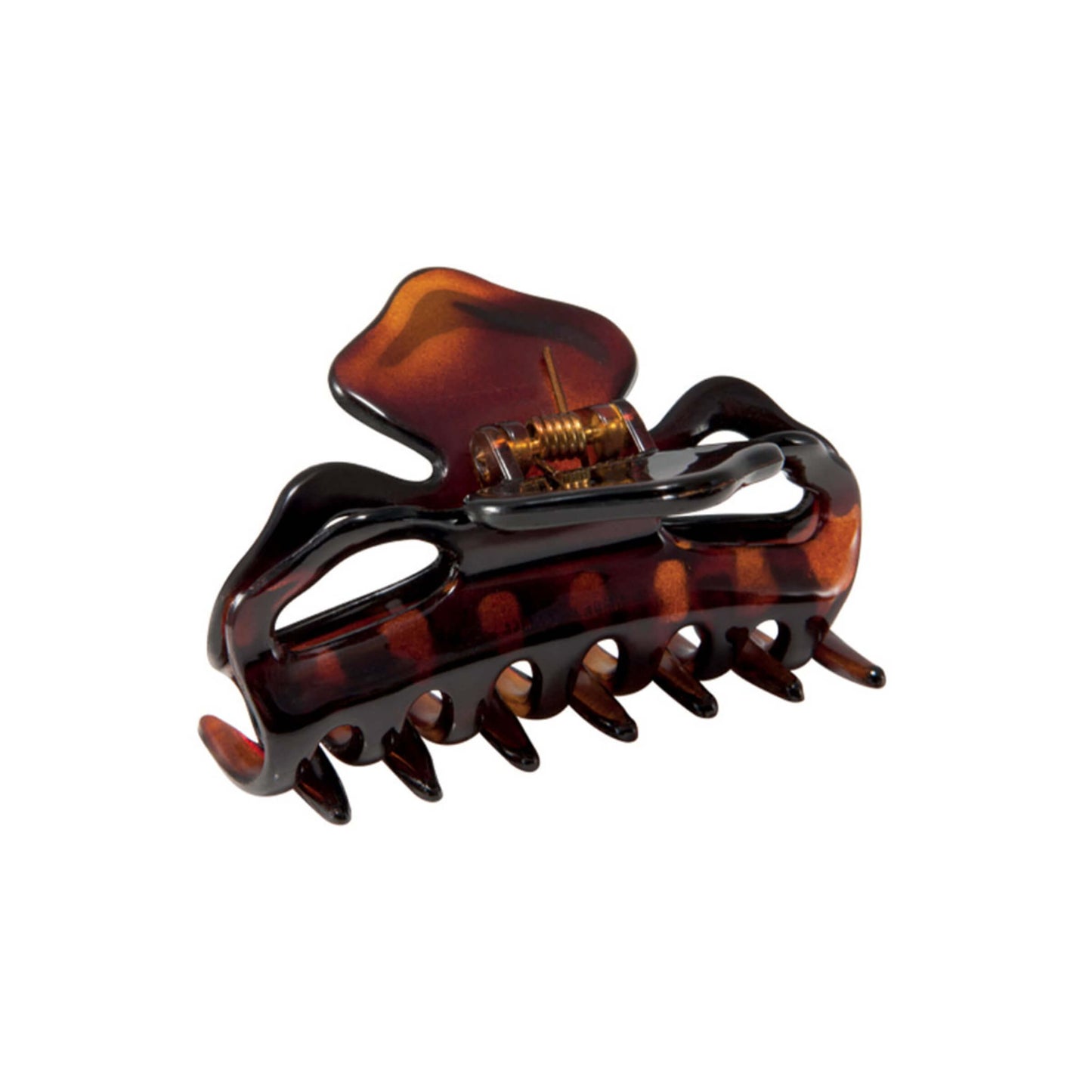 Pinzone per capelli tartarugato 6 cm fantasia tartarugata per capelli media lunghezza