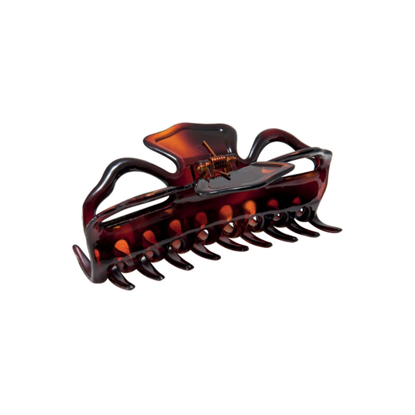 Pinzone per capelli tartarugato 11 cm fantasia tartarugata classica per capelli voluminosi