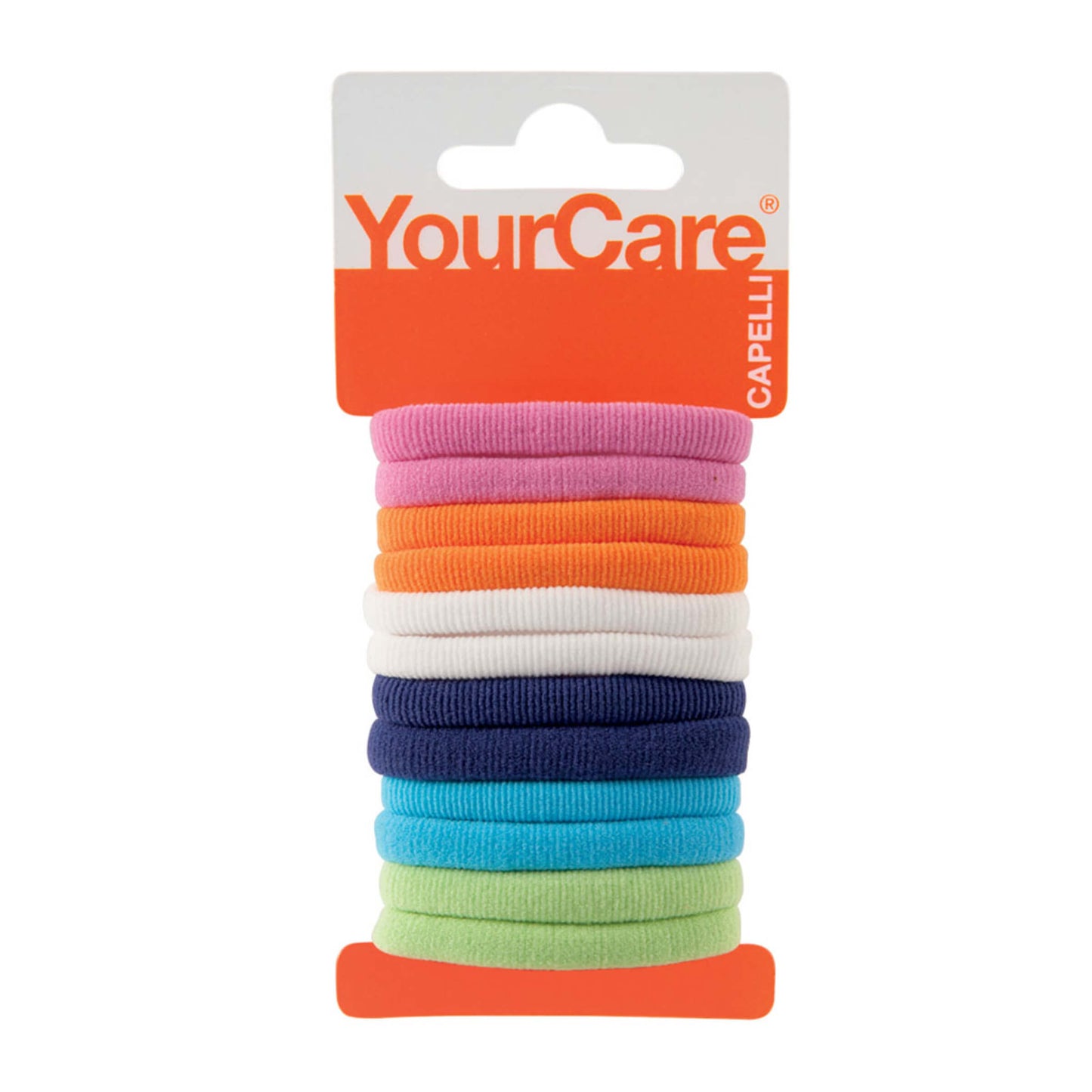 Elastici NoClip medium colori assortiti YourCare F0378 senza clip metallica fermacapelli 12pz