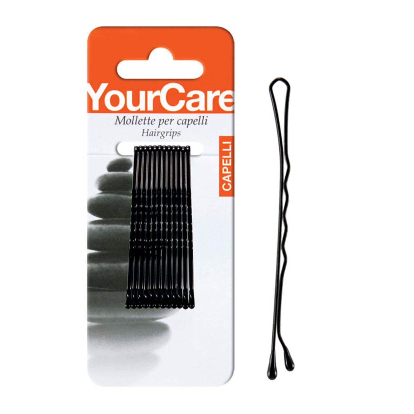 Mollette nere YourCare con goccia da 2,5 pollici, confezione da 12 pezzi