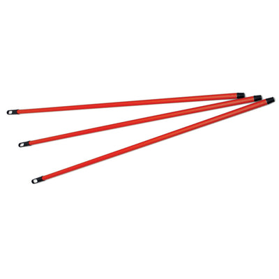 Manico Universale in Metallo Rosso 130 cm D.21,5 mm