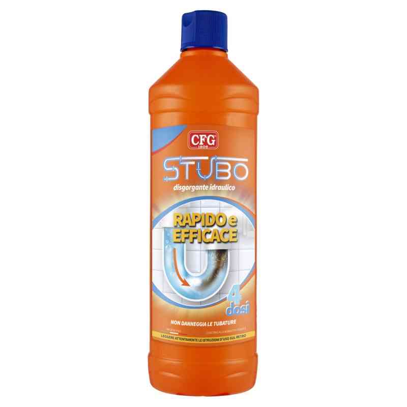 Stubo disgorgante liquido 1 kg stura scarichi scioglie grasso capelli calcare incrostazioni