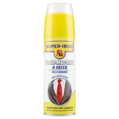 Super Iride Smacchiatore per Oli e Grassi Senza Aloni Togli Macchie a Secco 200 ml