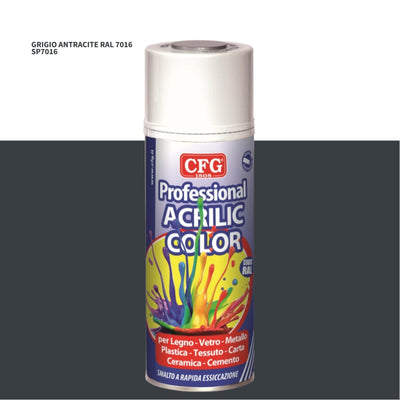 SMALTO ACRILICO 400 ml GRIGIO ANTRACITE RAL 7016