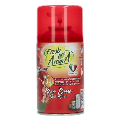 Deodorante Fresh Aroma 250ml fragranza Rose Rosse flacone spray per ambienti