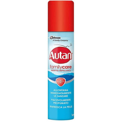Flacone Autan Family Care Spray Secco repellente insetti 100 ml con nebulizzatore