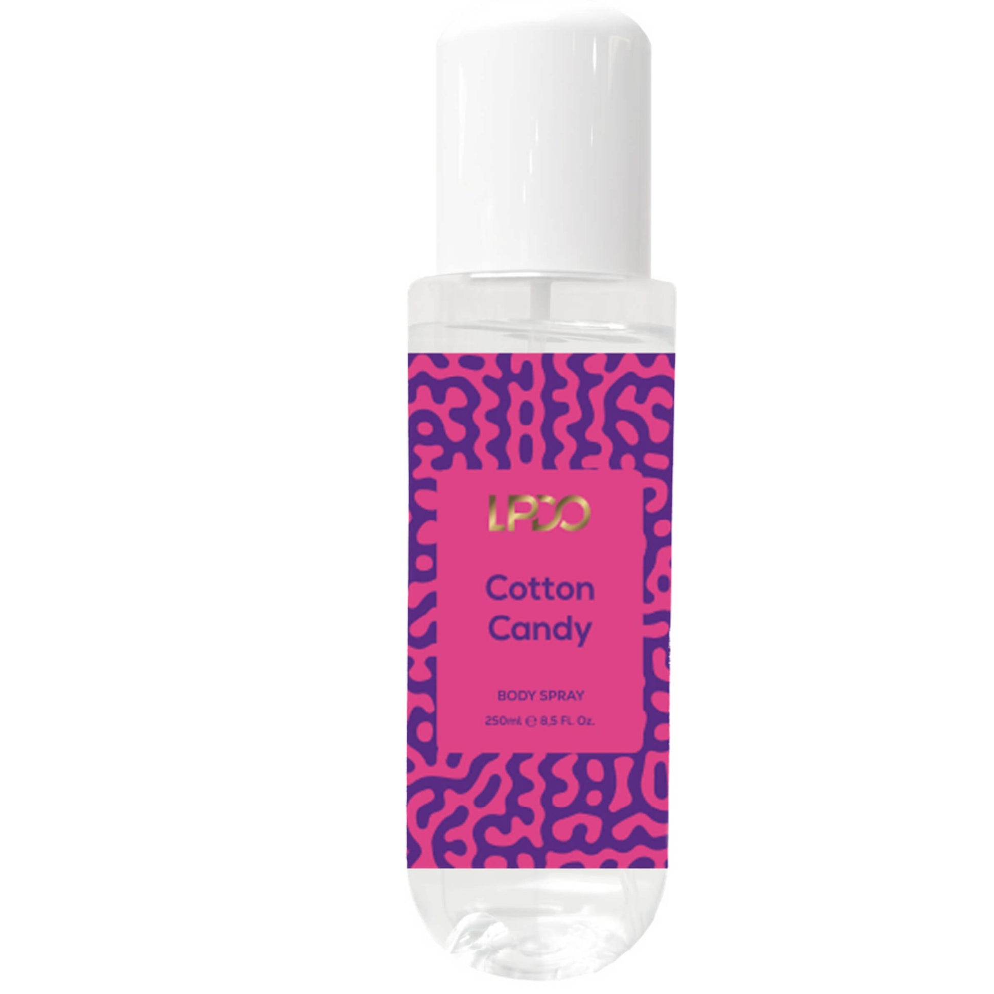 LPDO Cotton Candy Body Spray 250ml retro etichetta ingredienti