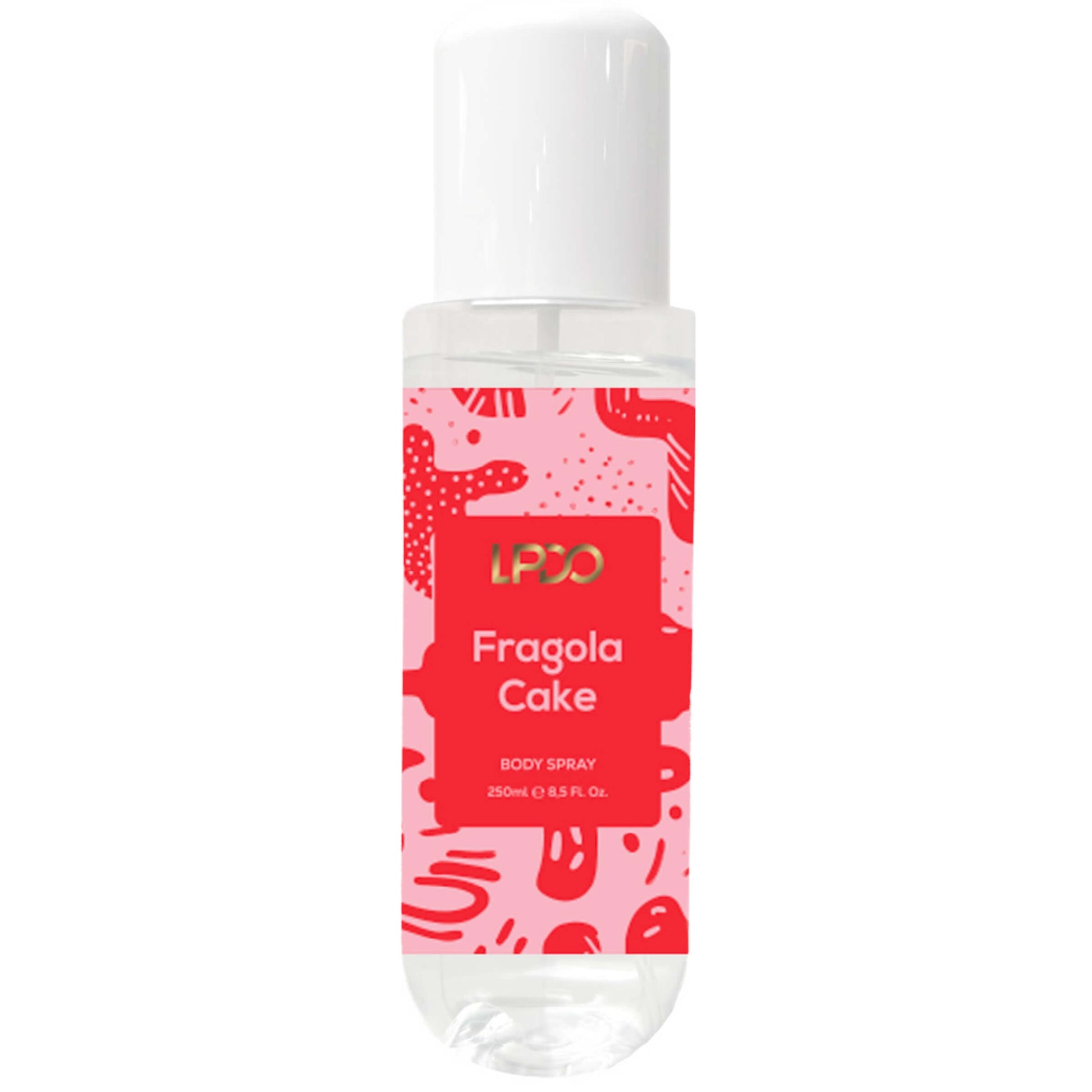 LPDO Fragola Cake Body Spray 250ml retro etichetta ingredienti